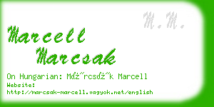 marcell marcsak business card